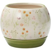 植木鉢 チェリッシュポット 3号用 ホワイト 5397-WH