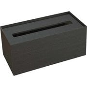 ティッシュケース バスク ティッシュBOX 木製 L ブラック