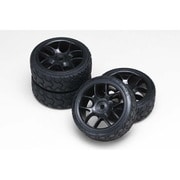 ZR-144TPM ツーリングカー用 ミディアムナローラジアルタイヤ タイプY 4本入 プリマウント接着済 [ラジコン用パーツ]