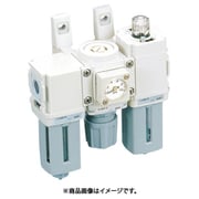 FRLユニット F.R.Lコンビネーション 標準白色シリーズ Rc1/4 フィルタ・手動付オートドレン C1000-8-W-F1