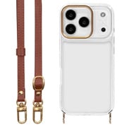 iPhone 17 Pro用 ハイブリッドケース iLBe ショルダーストラップ付き ブラウン 9058IP5BHPBR