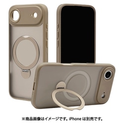 iPhone Air用 ハイブリッドケース ZEROSAFE Shaft TPU＋PC カメラ周囲保護 磁力充電 回転スタンド フロストベージュ 9074IP5CZSFBE