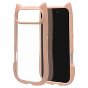 iPhone Air用 ハイブリッドケース 猫耳 衝撃吸収 TPU＋PC かわいい MIL規格 スモーキーピンク 9076IP5CHPSPK