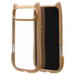 iPhone Air用 ハイブリッドケース 猫耳 衝撃吸収 TPU＋PC かわいい MIL規格 トープ 9184IP5CHPTA