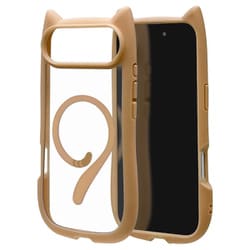 iPhone Air用 ハイブリッドケース 猫耳 衝撃吸収 TPU+PC かわいい 磁力充電対応 MIL規格 トープ 9185IP5CHPMTA