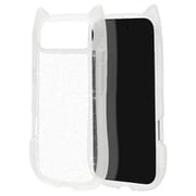 iPhone Air用 ハイブリッドケース 猫耳 衝撃吸収 TPU＋PC かわいい MIL規格 クリアグリッター 9187IP5CHPCLGL