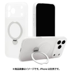 iPhone 17 Pro Max用 ハイブリッドケース ZEROSAFE Shaft TPU＋PC カメラ周囲保護 磁力充電 回転スタンド フロストホワイト 9101IP5DZSFWH