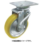 中荷重用帯電防止ウレタンステンレスキャスター（ベアリング）自在ストッパー EUW-JAB200