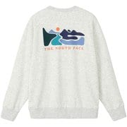 グラフィックスウェットクルー ユニセックス スウェット ホワイトミックスグレー（WX） Sサイズ NT62585