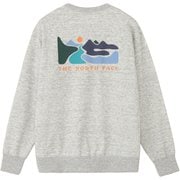 グラフィックスウェットクルー ユニセックス スウェット ミックスグレー（Z） Mサイズ NT62585