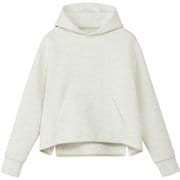 テックエアースウェットショートフーディ レディース パーカー ホワイトミックスグレー（WX） Sサイズ NTW62581