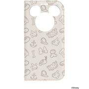 iPhone 17用 CERTA フリップ窓付きダイアリーケース ディズニーキャラクター ミッキーマウス/総柄アイコン 669-182196