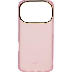 iPhone 17 Pro用 salisty クリアカラー耐衝撃ハードケース ゴールド/ピンク 669-182356