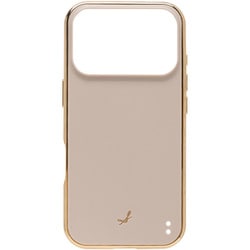 iPhone 17 Pro用 salisty マットカラー耐衝撃ハードケース グレージュ 669-182400