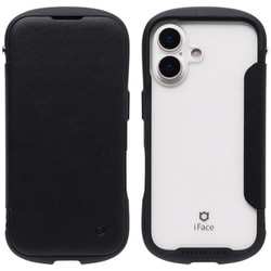 iPhone 17用 iFace Reflection ダイアリー ポリカーボネート クリアケース ブラック 41-183339