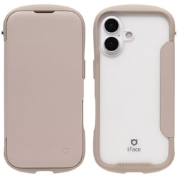 iPhone 17用 iFace Reflection ダイアリー ポリカーボネート クリアケース ベージュ 41-183346