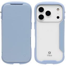 iPhone 17 Pro用 iFace Reflection ダイアリー ポリカーボネート クリアケース ペールブルー 41-183384