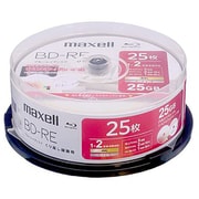 録画用 BD-RE 片面1層(25GB)インクジェットプリンター対応 ひろびろ美白レーベル 25枚スピンドルケース BEV25WPH.25SP