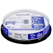 録画用 BD-R 25GB 1-6倍速 インクジェットプリンター対応 ひろびろ美白レーベル 片面1層 10枚スピンドルケース BRV25WPH.10SP
