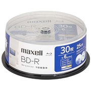 録画用 BD-R 25GB 1-6倍速 インクジェットプリンター対応 ひろびろ美白レーベル 片面1層 30枚スピンドルケース BRV25WPH.30SP