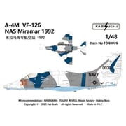 FABD48076 1/48 デカール A-4M VF-126 ミラマー海軍航空基地 1992年 [プラモデル用品]