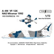 FABD72076 1/72 デカール A-4M VF-126 ミラマー海軍航空基地 1992年 [プラモデル用品]