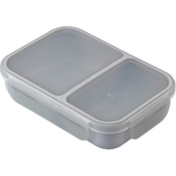 汁漏れしにくい弁当箱 抗菌ライスボーイ ライトグレー