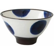 飯碗 11.5cm ぼかし 藍花 陶器 波佐見焼 丸紋 15149
