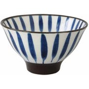 飯碗 12.5cm ぼかし 藍花 陶器 波佐見焼 十草 15152