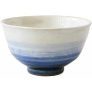 飯碗 11cm 裾濃 藍花 陶器 波佐見焼 呉須 15350