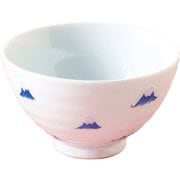 飯碗 富士山 藍花 陶器 波佐見焼 青 15390