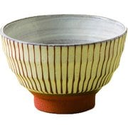 飯碗 11.5cm 十草 藍花 陶器 波佐見焼 赤 18966