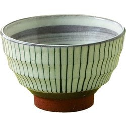 飯碗 11.5cm 十草 藍花 陶器 波佐見焼 青 18968