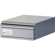 機密書類回収ボックス 卓上タイプ ダイヤル錠 SV シルバーメタリック KIM-S-5D