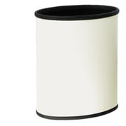 レザー巻 楕円大容量タイプ ホワイト(サッシュ色)ブラック LLE-WH