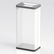 中身の見えるゴミ箱 角型屑入(中)袋止め付 OSM-P-01B
