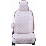 シートカバー 全席セット ジムニー / AZオフロード キルト ホワイト×レッドステッチ 15ESA6011W