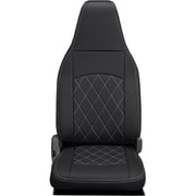 シートカバー 全席セット キャラバン ストロングキルト ブラック×ホワイトステッチ 45ENE5652X05KW
