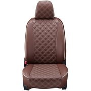 シートカバー 全席セット CX-5 キルト ブラウン×アイボリーステッチ 15EZB0727N
