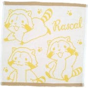 ハンドタオル 絵本 キャラクター 無撚糸 34×35cm ラスカル WO426500