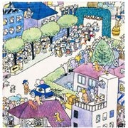 ハンドタオル 34×35cm 11ぴきのねこ マラソン大会 WN477500
