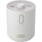超音波式加湿器 Happy Collection ふわふわリング加湿器 タンク450mL 最大加湿量40mL/h USB給電式 LEDライト搭載 パンナホワイト HHF3-PAW