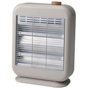 電気ストーブ 800W/400W 切替式 転倒OFFスイッチ機能搭載 グレージュ DST2531GG