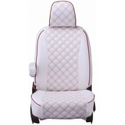 シートカバー 全席セット オデッセイ キルト ホワイト×レッドステッチ 15EHC0427W