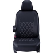 シートカバー 全席セット ノートオーラ ダイヤ ブラック×ホワイトステッチ 16ENB5311K