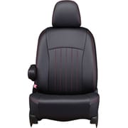 シートカバー 全席セット ノートオーラ ライン ブラック×レッドステッチ 43ENB5311KA