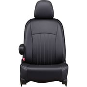 シートカバー 全席セット ノートオーラ ライン ブラック×ホワイトステッチ 43ENB5311KW