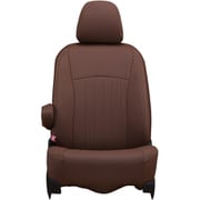 シートカバー 全席セット ノートオーラ ライン ブラウン×アイボリーステッチ 43ENB5311NV