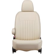 シートカバー 全席セット ノートオーラ ライン アイボリー×ブラウンステッチ 43ENB5311VN