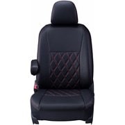 シートカバー 全席セット ラパン ダイヤ ブラック×レッドステッチ 16ESA0626D